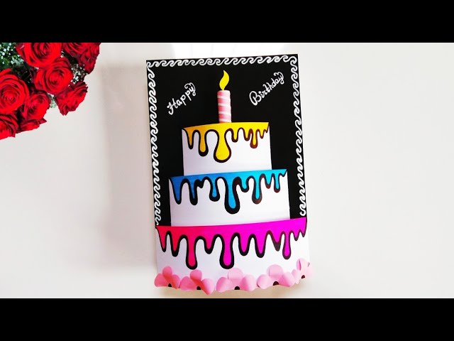 Handmade birthday card for best friend | Birthday greeting card for best friend | Easy birthday card 
