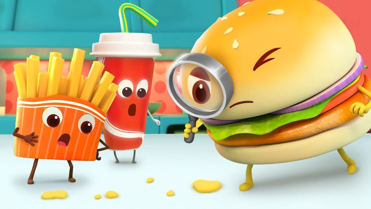 Hamburguesa está buscando su queso | Canciones Infantiles | Video Para Niños | BabyBus Español 