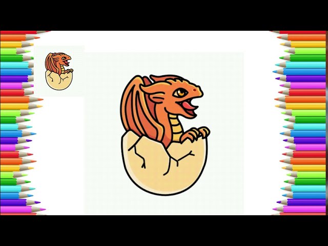 How To Draw Cute Baby Dragon Dragon Easy Drawing Lesson