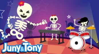 JunyTony Body Songs Episode 8 | Dancing Bones | Skeleton dance. Ready? Go!