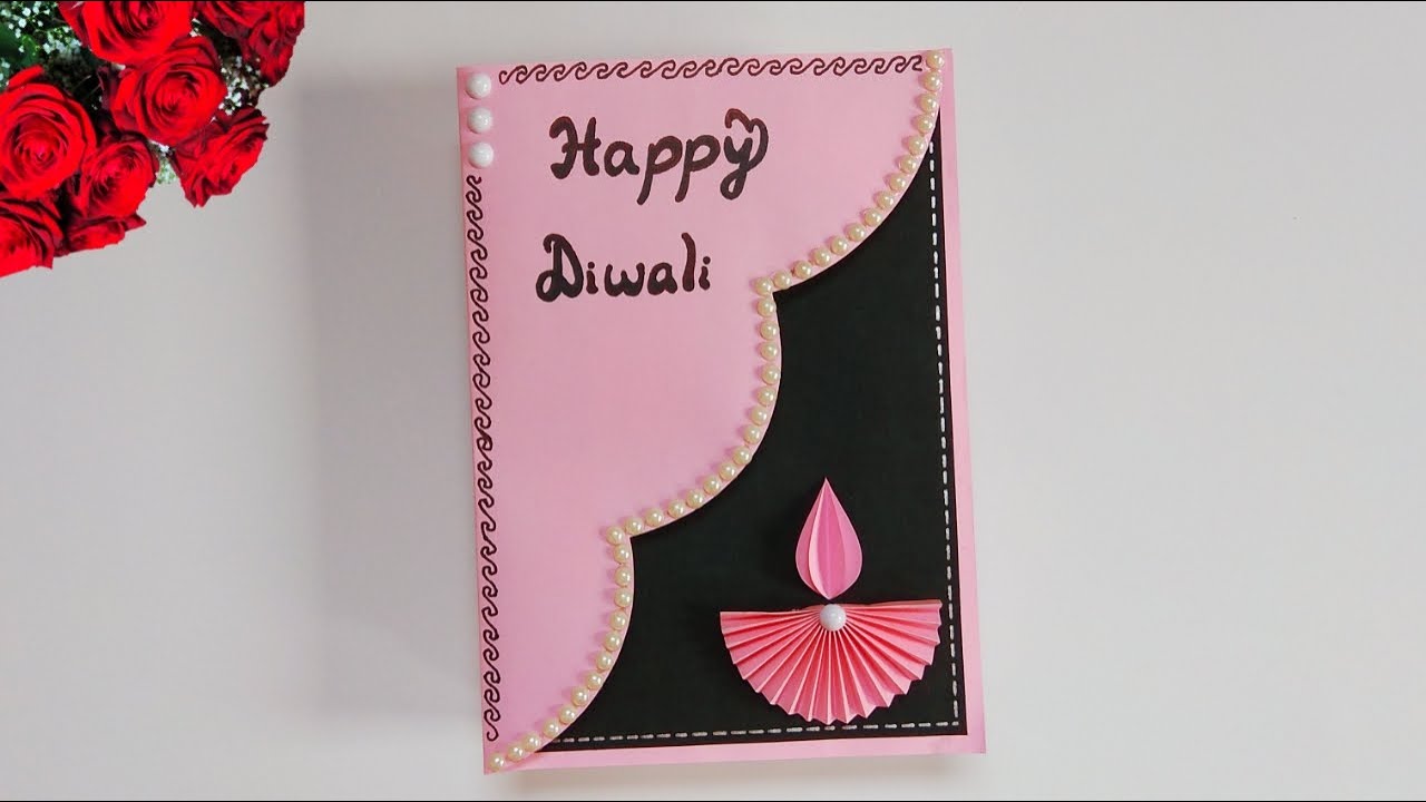 DIY Diwali greeting card | Handmade Diwali card making ideas | How to make greeting card for Diwali 