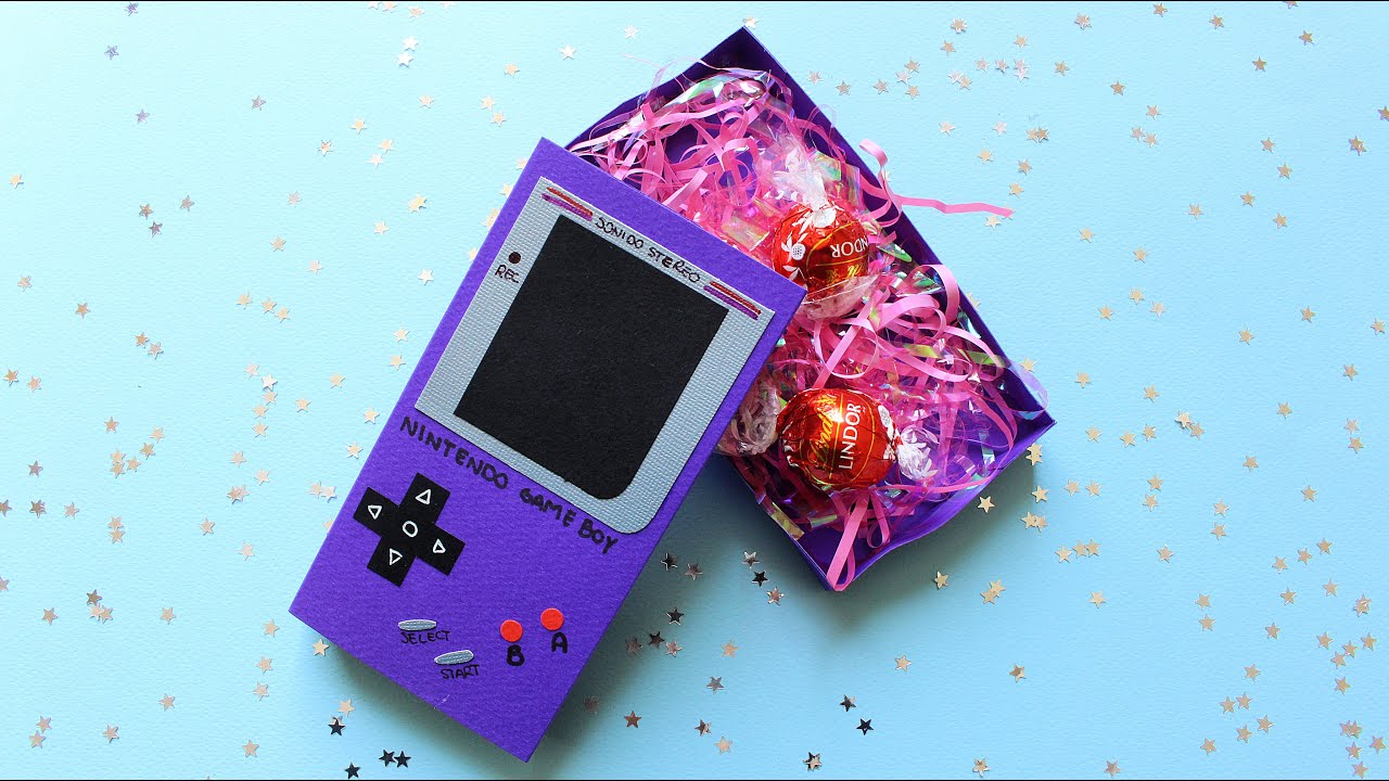 Caja de Regalo en Forma de GAME BOY ?? Caja RETRO Fácil y Bonita ? 