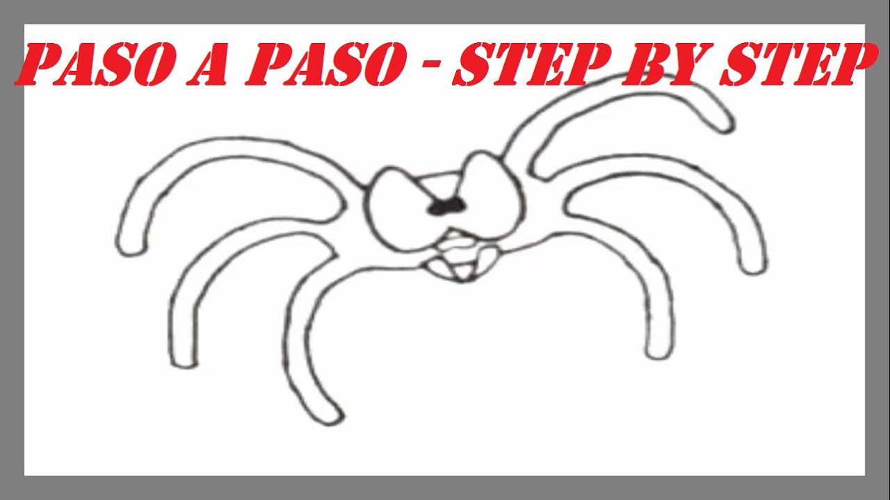 Como dibujar una Araña paso a paso l How to draw a Spider step by step 