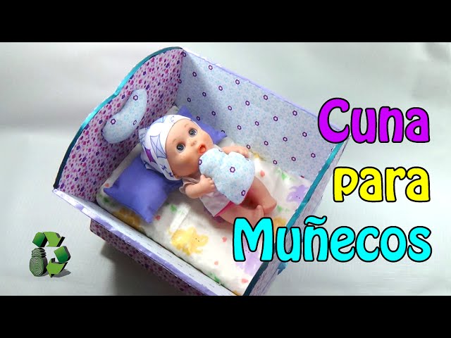 Juguetes Reciclados - Cuna para muñecas (Reciclaje) Ecobrisa. 