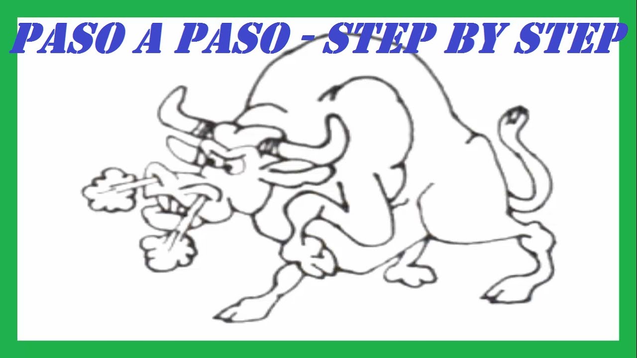 Como dibujar un Toro paso a paso l How to draw a Bull step by step 