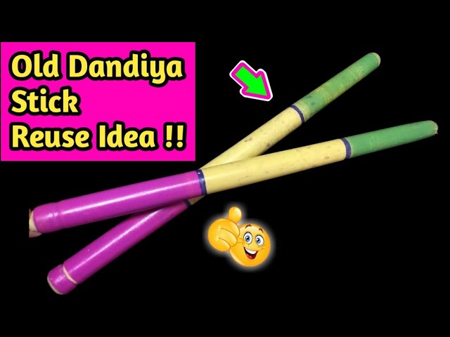 Dandiya Decoration Ideas | Dandiya Stick Decorations at home | dandiya sticks for #navratri 