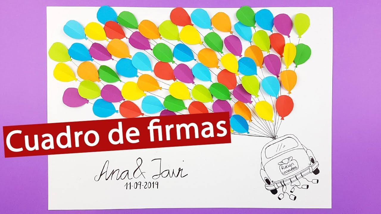 ? Cuadro de firmas para boda original ? DIY Bodas 