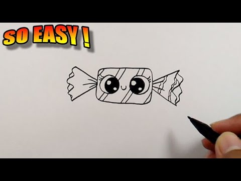 How to draw a cute hard candy easy | Simple Drawing 