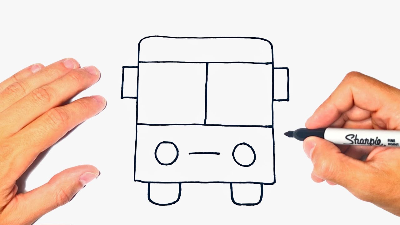 How to draw a Bus Step by Step | Drawing a Bus 