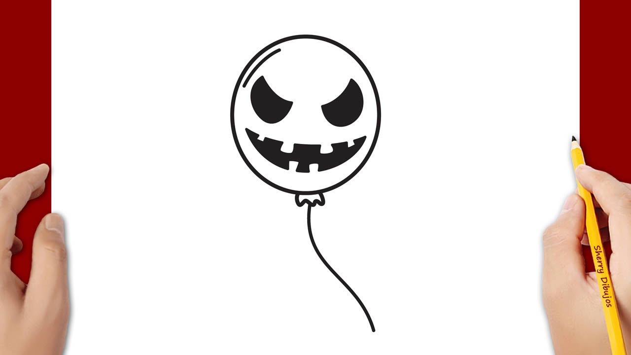 Cómo dibujar un globo de Halloween 