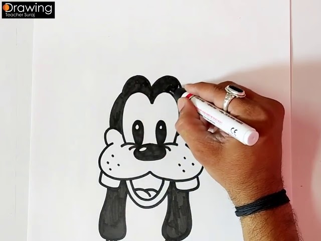 Very Easy Drawing of GOOFY Ever.. 