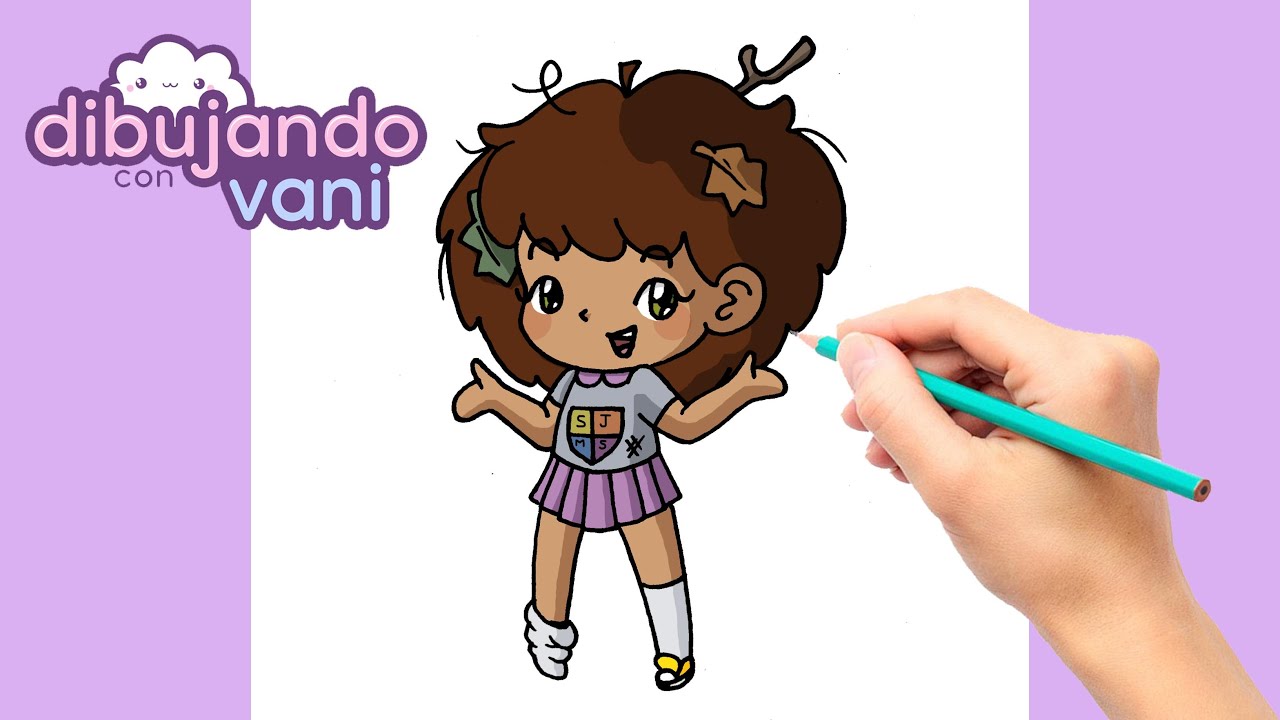 COMO DIBUJAR ANNE DE AMPHIBIA PASO A PASO - DIBUJOS PARA DIBUJAR - IMAGENES FACILES KAWAII 