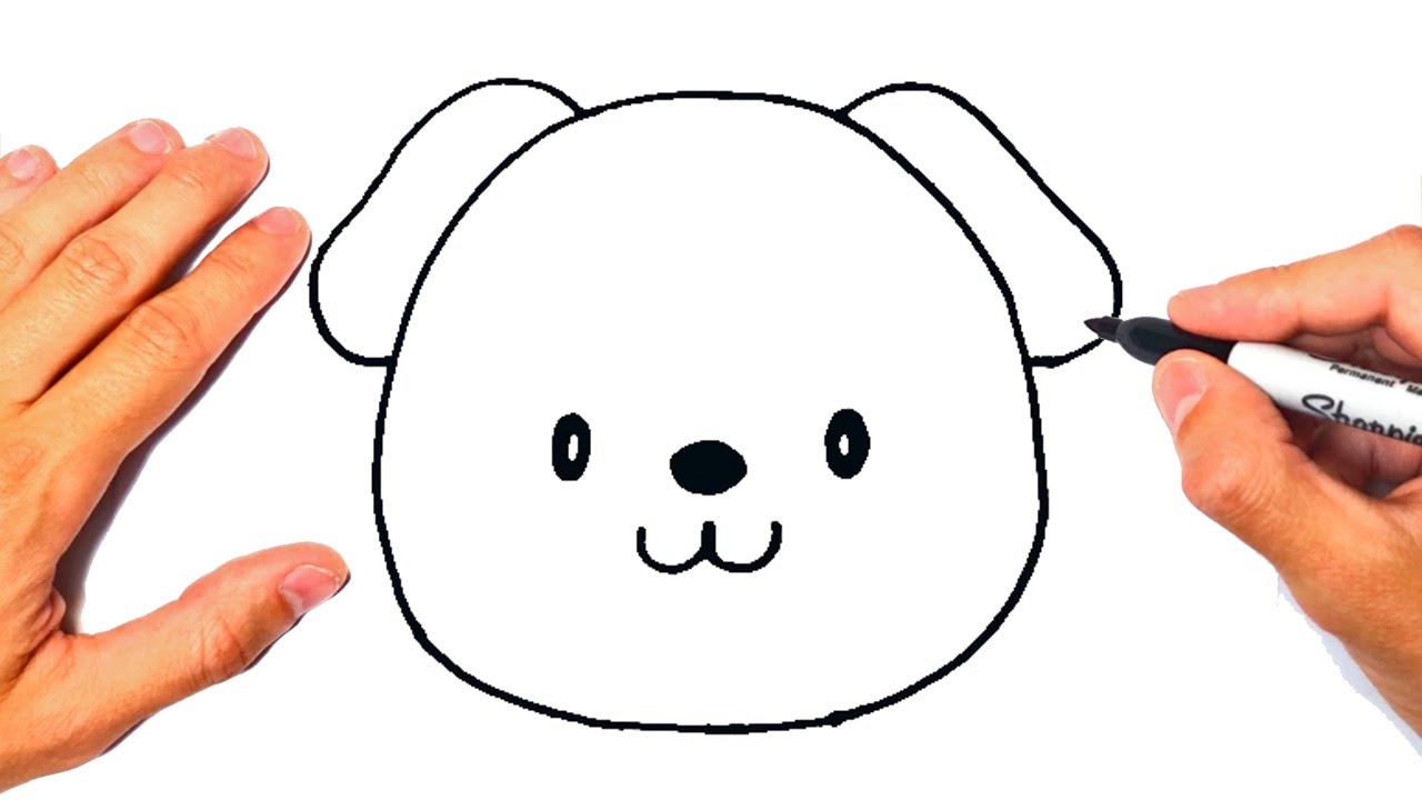 How to draw a Kawaii Dog Step by Step | Drawing a Kawaii Dog 