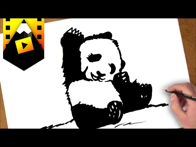 como dibujar un oso panda | how to draw a panda 