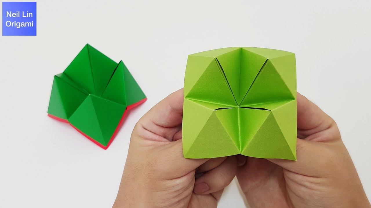 How To Make A Fortune Teller Out Of Paper - How to Make a Cootie Catcher - Easy Origami for kids 