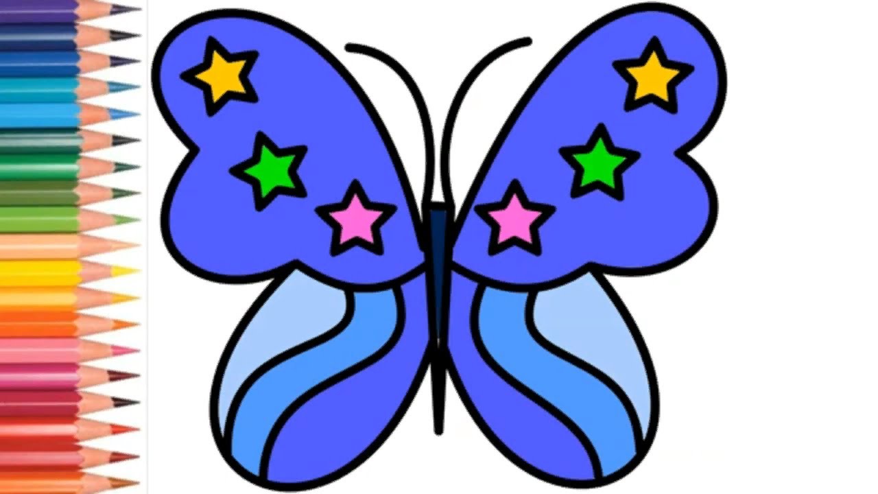 Как рисовать бабочку - Comment dessiner un papillon 