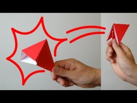 正方形の紙でつくる！超簡単「折り紙クラッカー」Super Easy ”Origami Popper” 