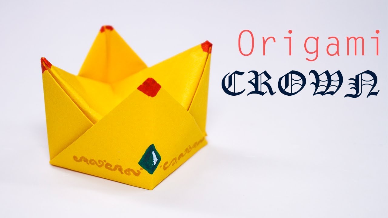 Easy origami paper Crown - Cute origami 