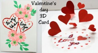 DIY 3D Heart Pop Up Card | Handmade Valentine Pop Up Card | Beautiful Valentine Day Card Ideas