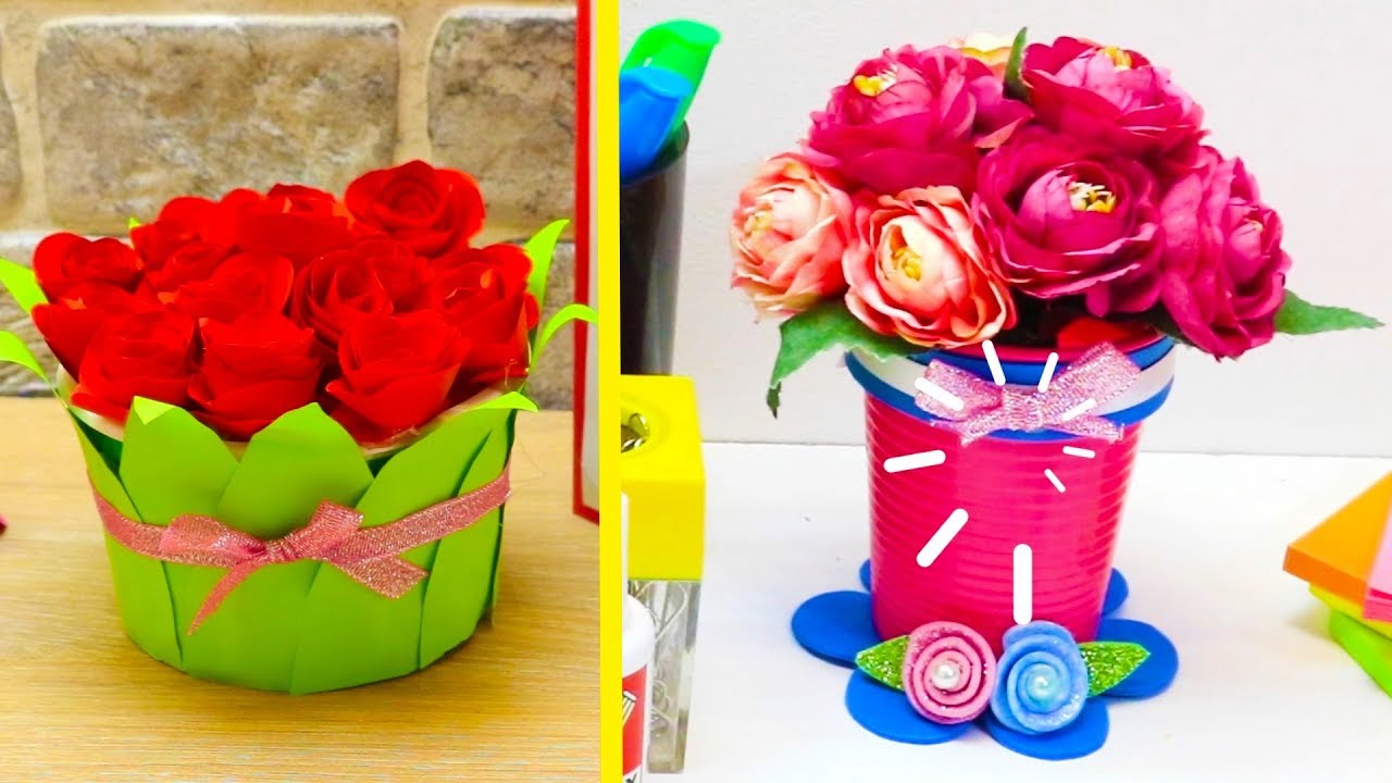 5 DIY Flower Pots Craft Ideas || CUTE DIY FLOWER POTS TO DECORATE YOUR HOME 2