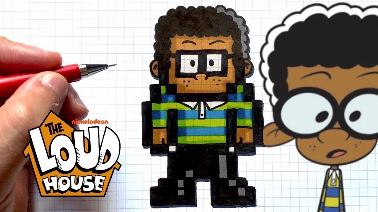 COMO DIBUJAR CLYDE PIXEL ART LOUD 