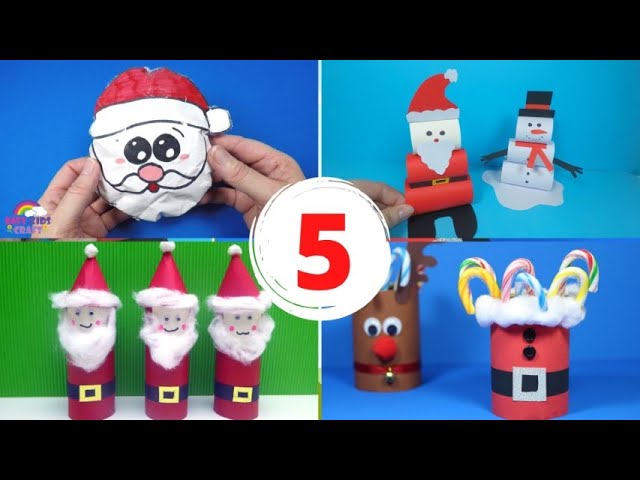 Easy Santa Craft Ideas | Christmas Crafts for Kids 