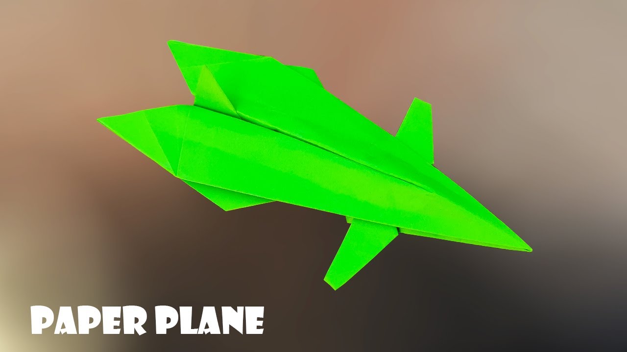 Paper Plane | Best origami paper jet easy | How to make paper airplane model | Origami fighter plane 