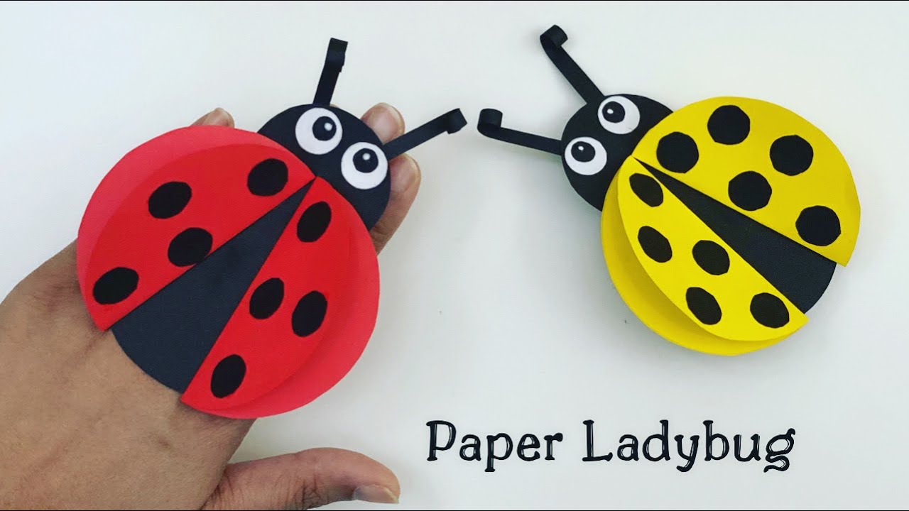 DIY Paper Ladybug Ring / How To Make Ladybug / Paper Craft / Paper Craft For Kids #shorts 