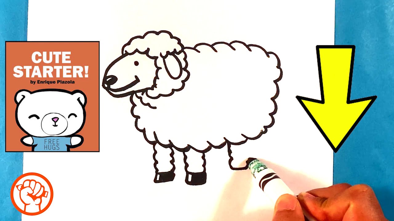 How to Draw a Lamb - Cute Animals - Easy Pictures to Draw 1