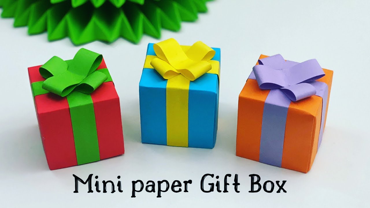 DIY MINI PAPER GIFT BOX / Paper Craft / Easy Origami Gift Box DIY / Paper Crafts Easy / Gift Ideas 