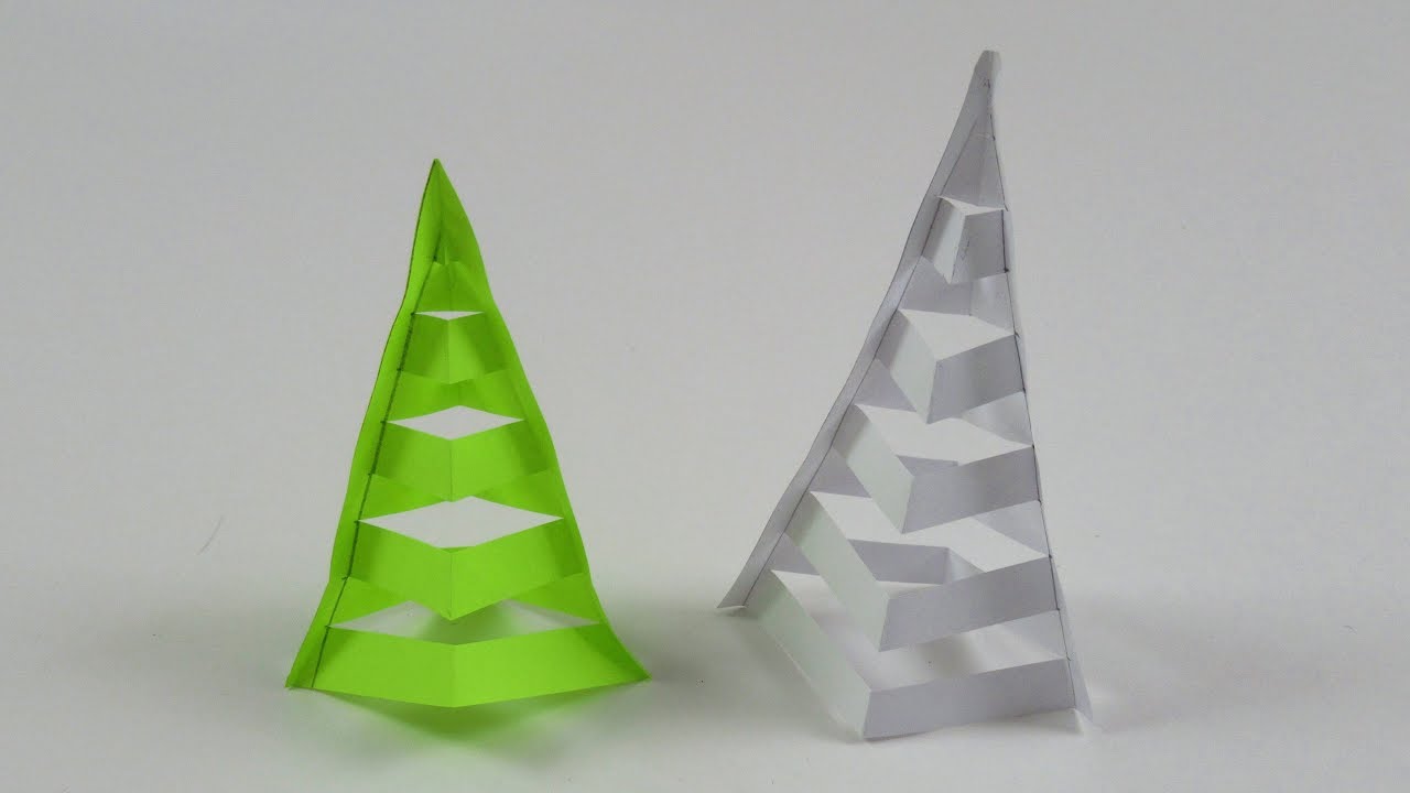 Easy Paper Tree - Origami Christmas Tree Tutorial 