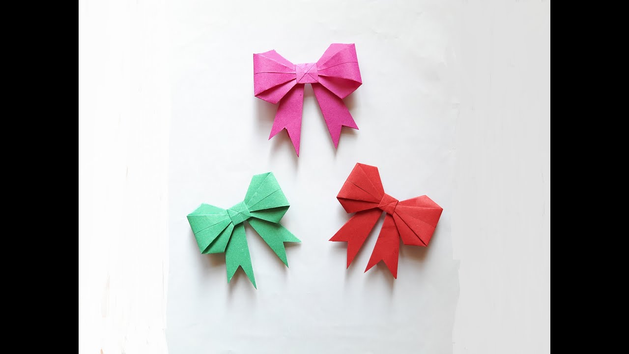 How to make a Paper bow? 