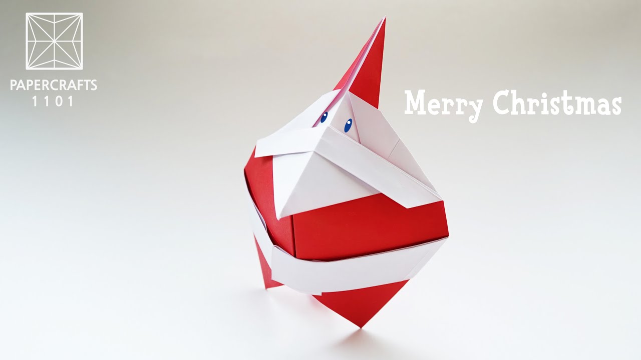 Origami Santa Claus (Hideo Komatsu) Christmas Ornament 