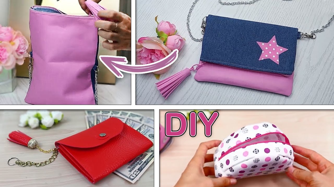 ADORE DIY BAGS & WALLET TUTORIALS STEP BY STEP CUT AND SEW 