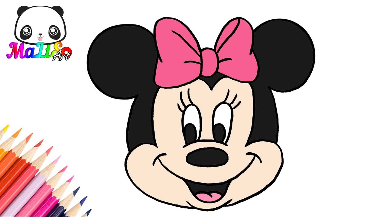 Как нарисовать Минни Маус | Простые рисунки | How to draw Minnie Mouse | Як намалювати Мінні Маус 