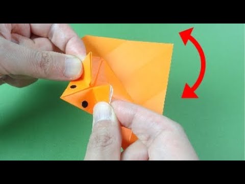 動く折り紙「ぱたぱたムササビ」Action Origami "Flying Squirrel" 