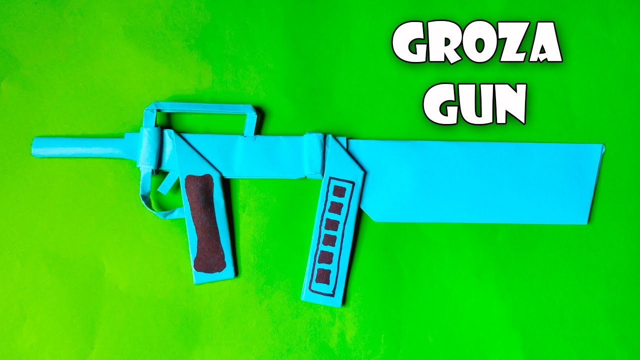 Origami Groza Gun | How to make paper origami gun easy | Paper Groza gun origami step by step 