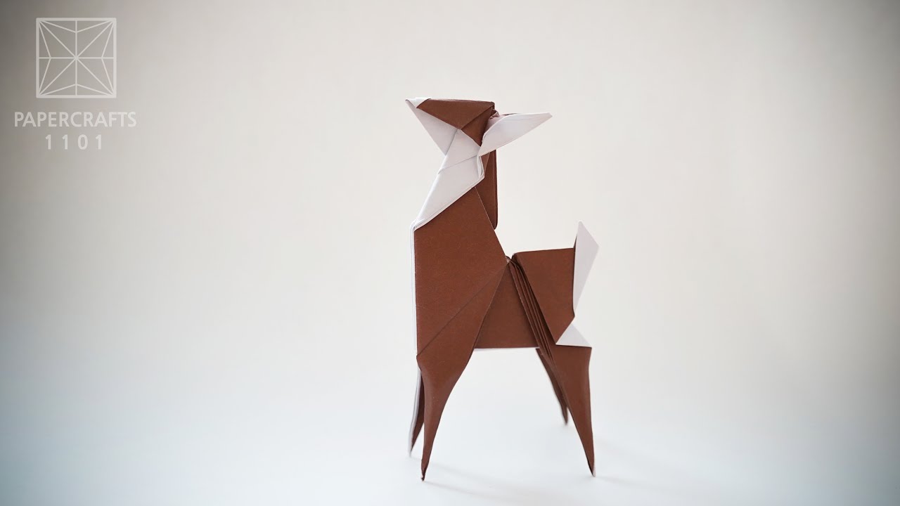 Origami Deer (Fabiana Sanapanya) Oригами おりがみ Oριγκάμι 折纸 摺紙 พับ 종이접기 