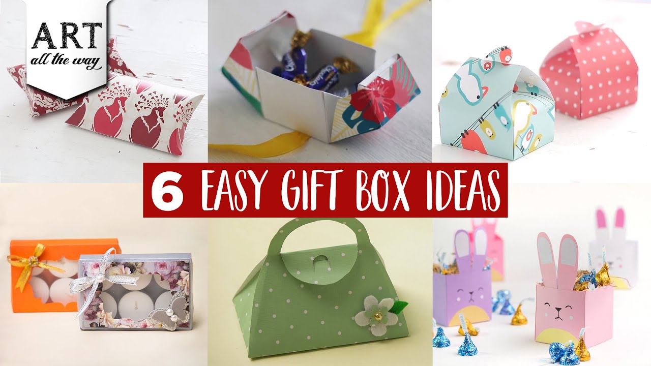 6 Easy Chocolate box Ideas | Party favors | DIY gift box 