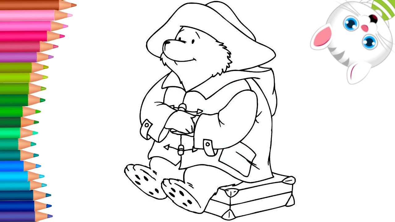 Paddington | Dibujos para Colorear | Dibujos para Pintar con MiMi | Aprender Colores 