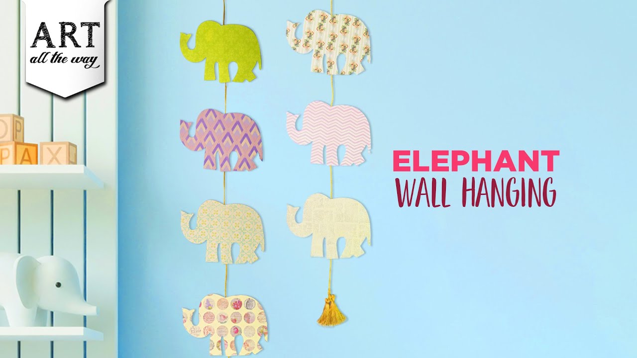 Elephant Wall Hanging | DIY Wall Hanging | DIY Wall Decor | DIY Room Decor | Craft Ideas 