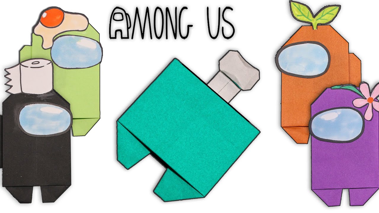 Origami Dead Body Among Us Step by Step || Origami Among Us 