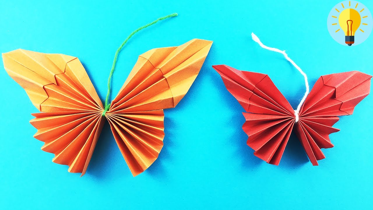 Basteln mit papier: Schmetterling falten| Diy bastelideen 