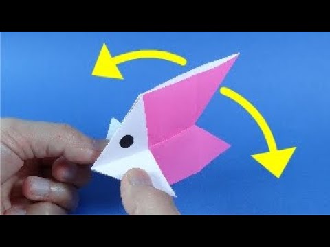 動く折り紙「すいすいフィッシュ」Action Origami "Swimming Fish" 