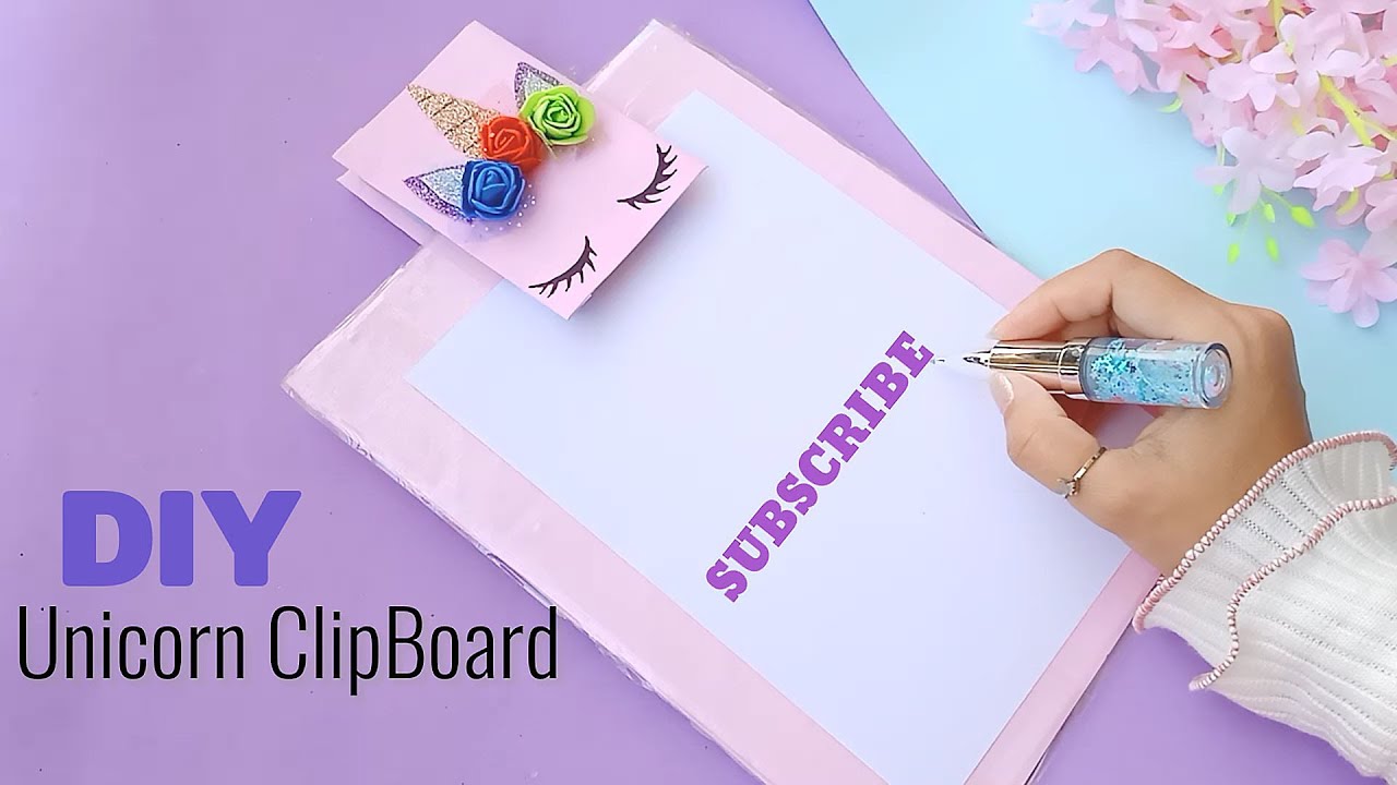 Diy exam pad || Homemade writing pad || How to make your own clipboard at home || DIY Back to School 1