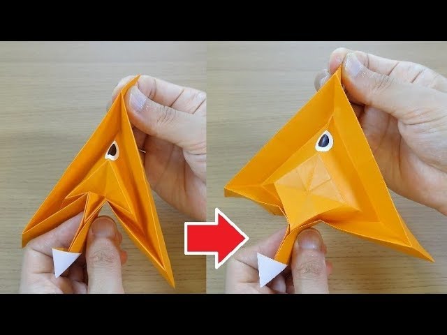 動く折り紙「からかさこぞう」作り方 Action Origami "Umbrella Monster in Japan" 