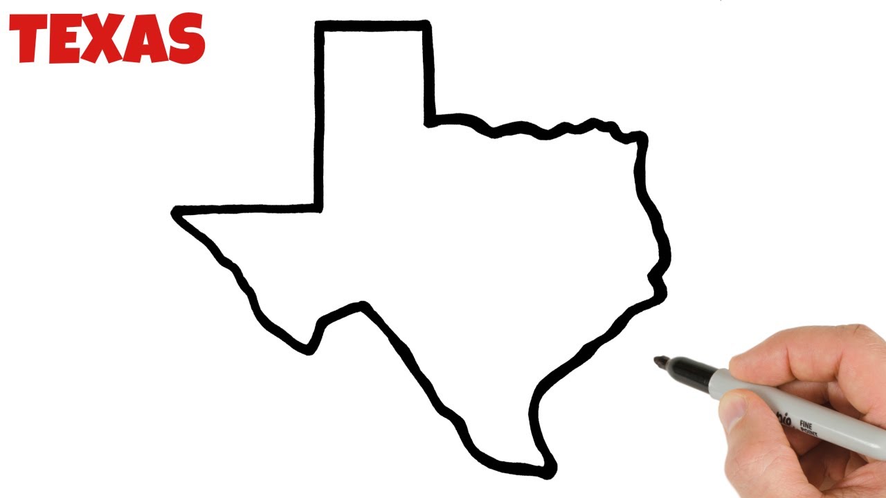 How to Draw Texas Map 