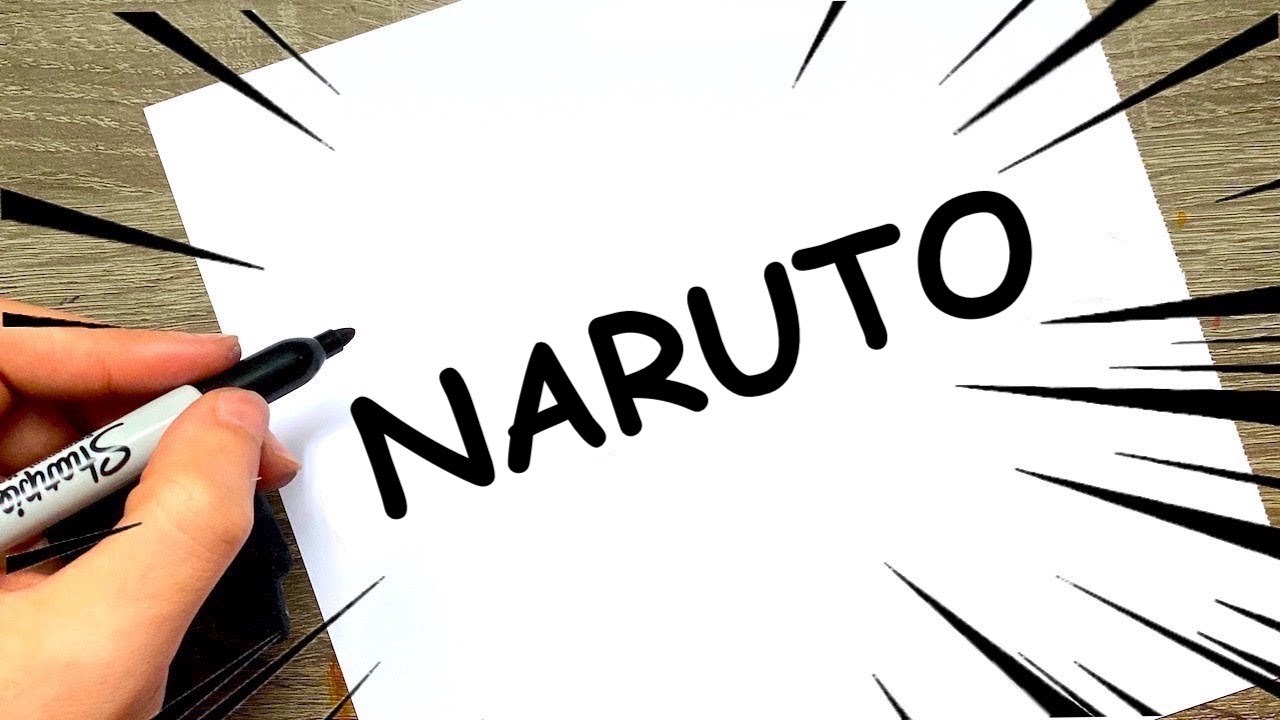 Como Dibujar Naruto de la palabra Naruto 