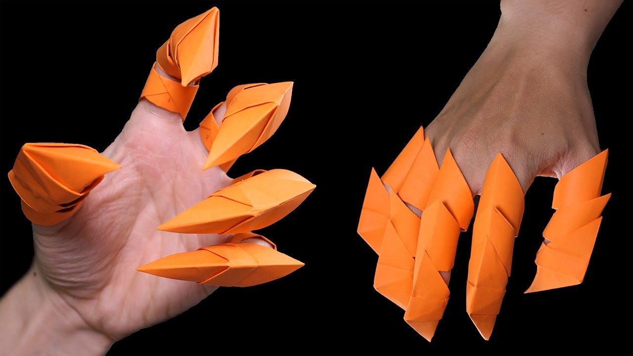 How to make origami Dragon Claws Halloween 