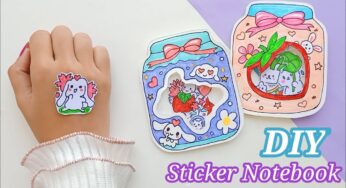 How to Make Your Own Stickers/ DIY paper Sticker notebook/Stickers / DIY Stickers /HOME MADE STICKER